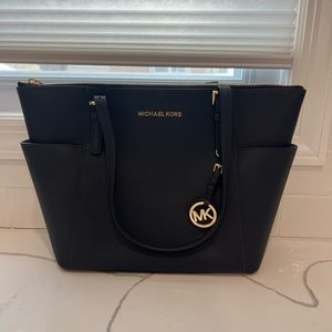 Michael Kors dark navy (looks black) tote